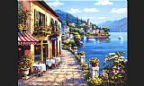 Sung Kim Overlook Cafe I painting